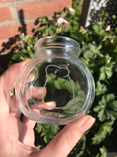 Glass jar hamster 200ml