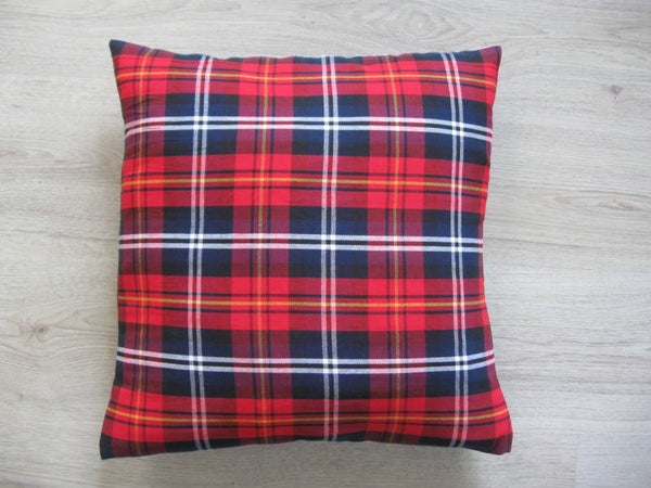 Kussenhoes Ruit rood 45x45cm