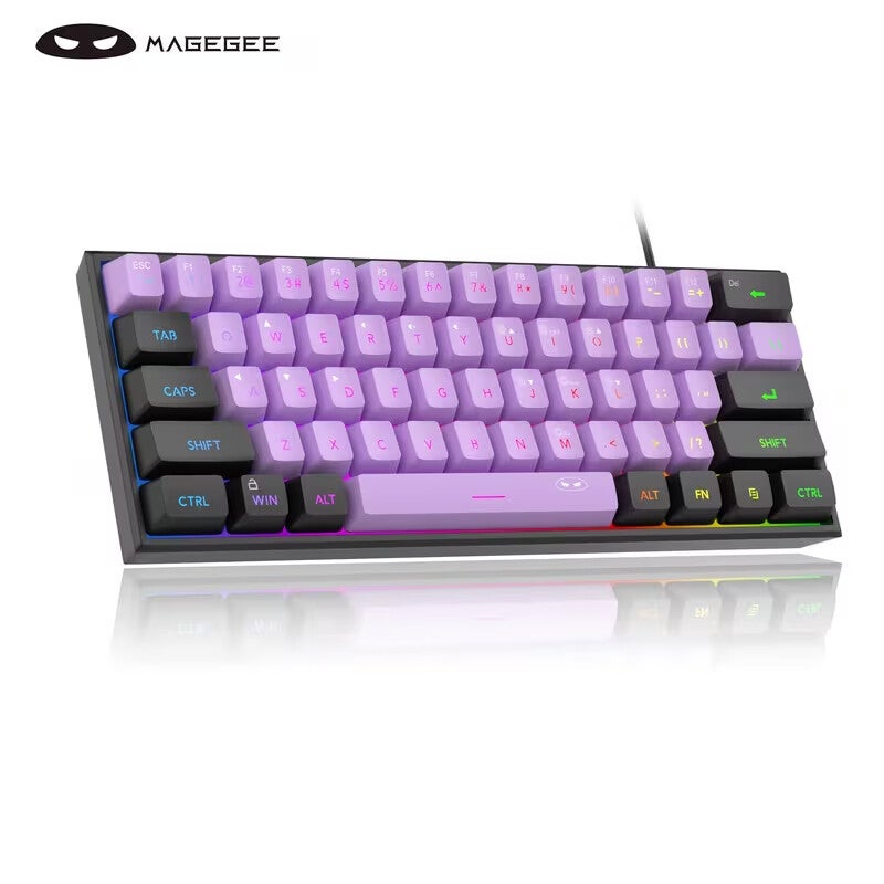 Mini Gaming Toetsenbord Roze/Zwart