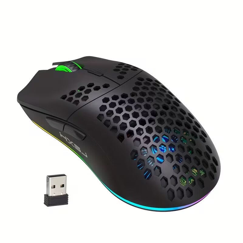 XSJ Draadloze RGB Gaming Muis – 2.4G – Oplaadbaar