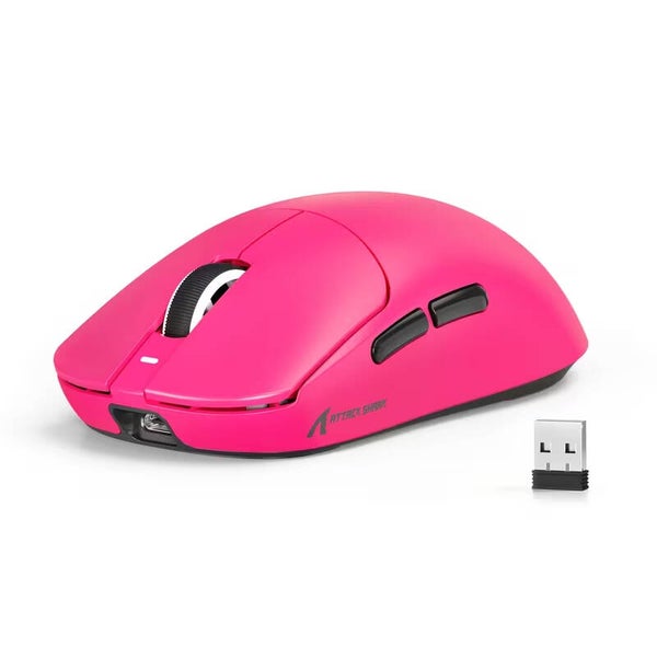 Wireless mouse pink and white