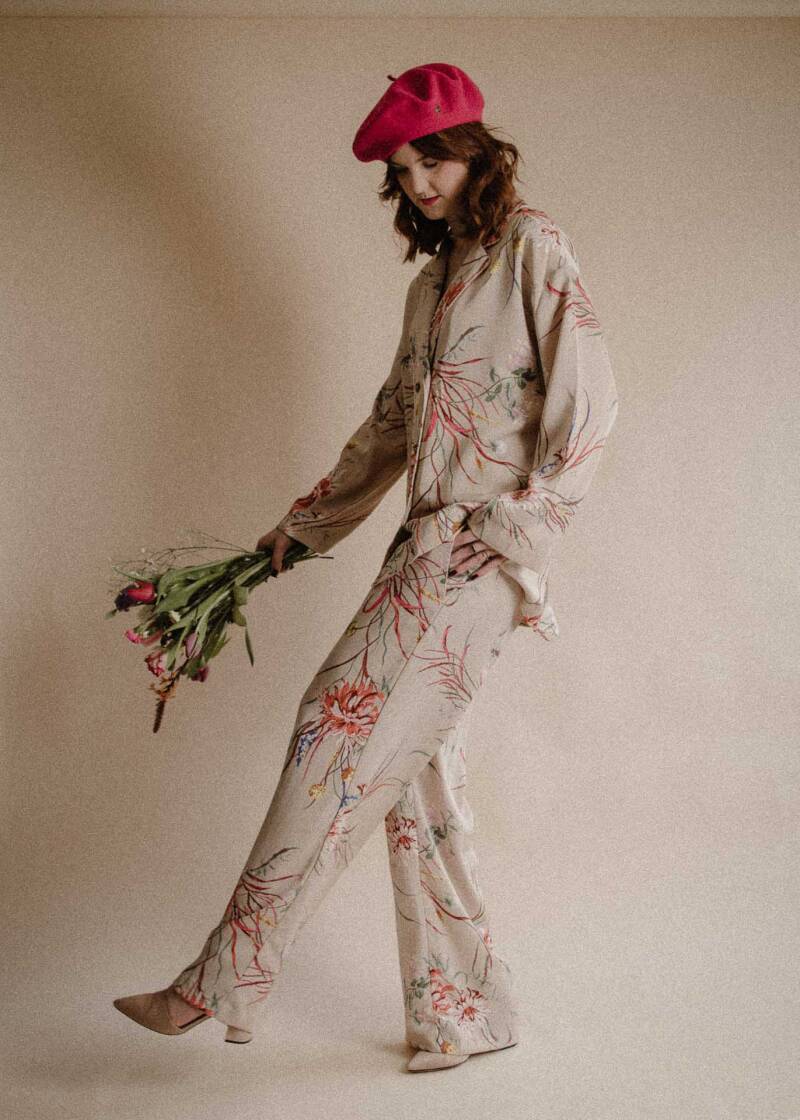 roze baret fashion foto