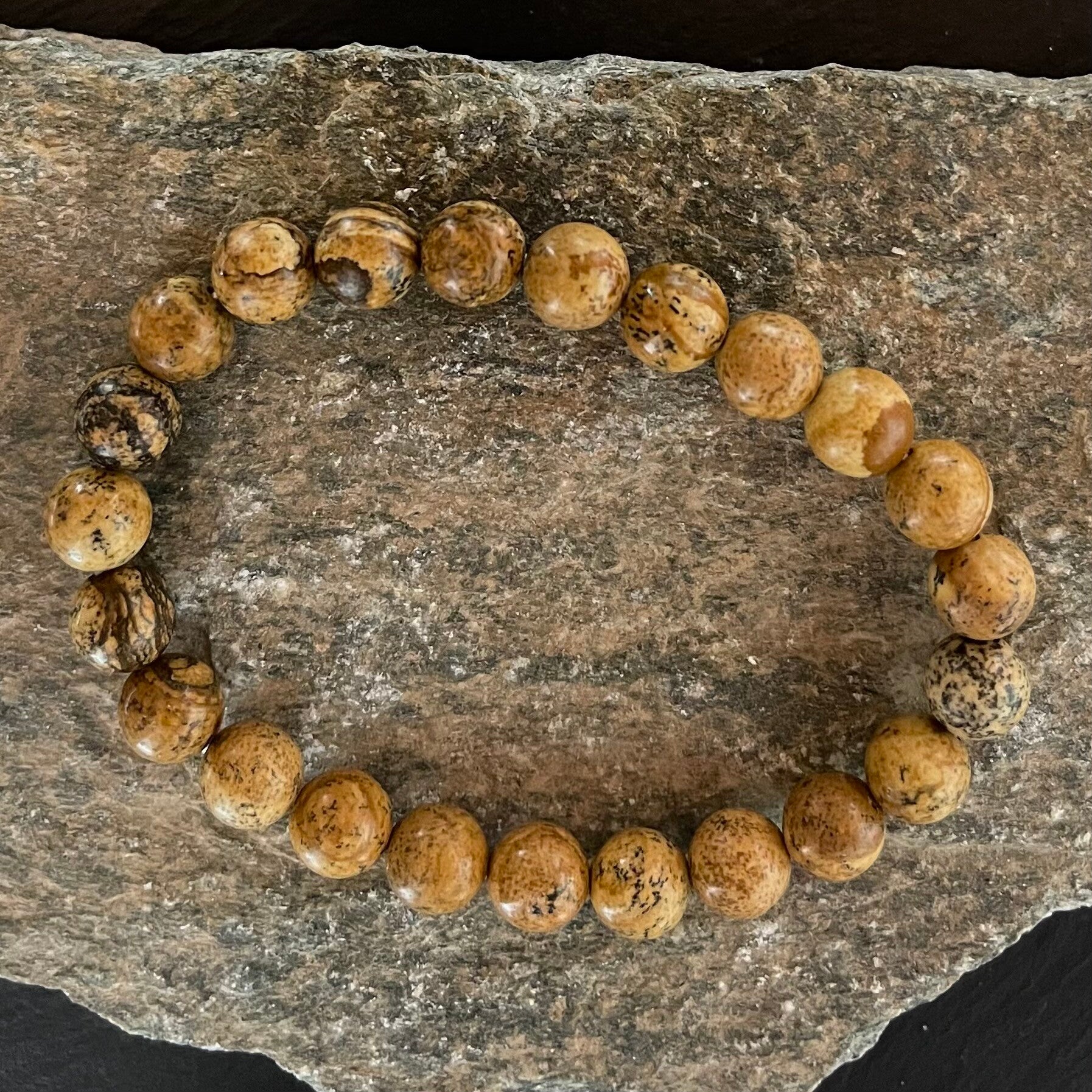 Bracelet jaspe paysage