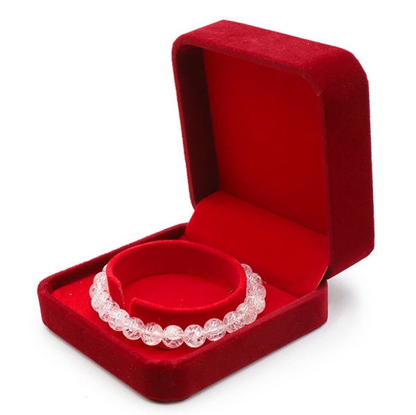 Boite bordeaux/rouge pour bracelet