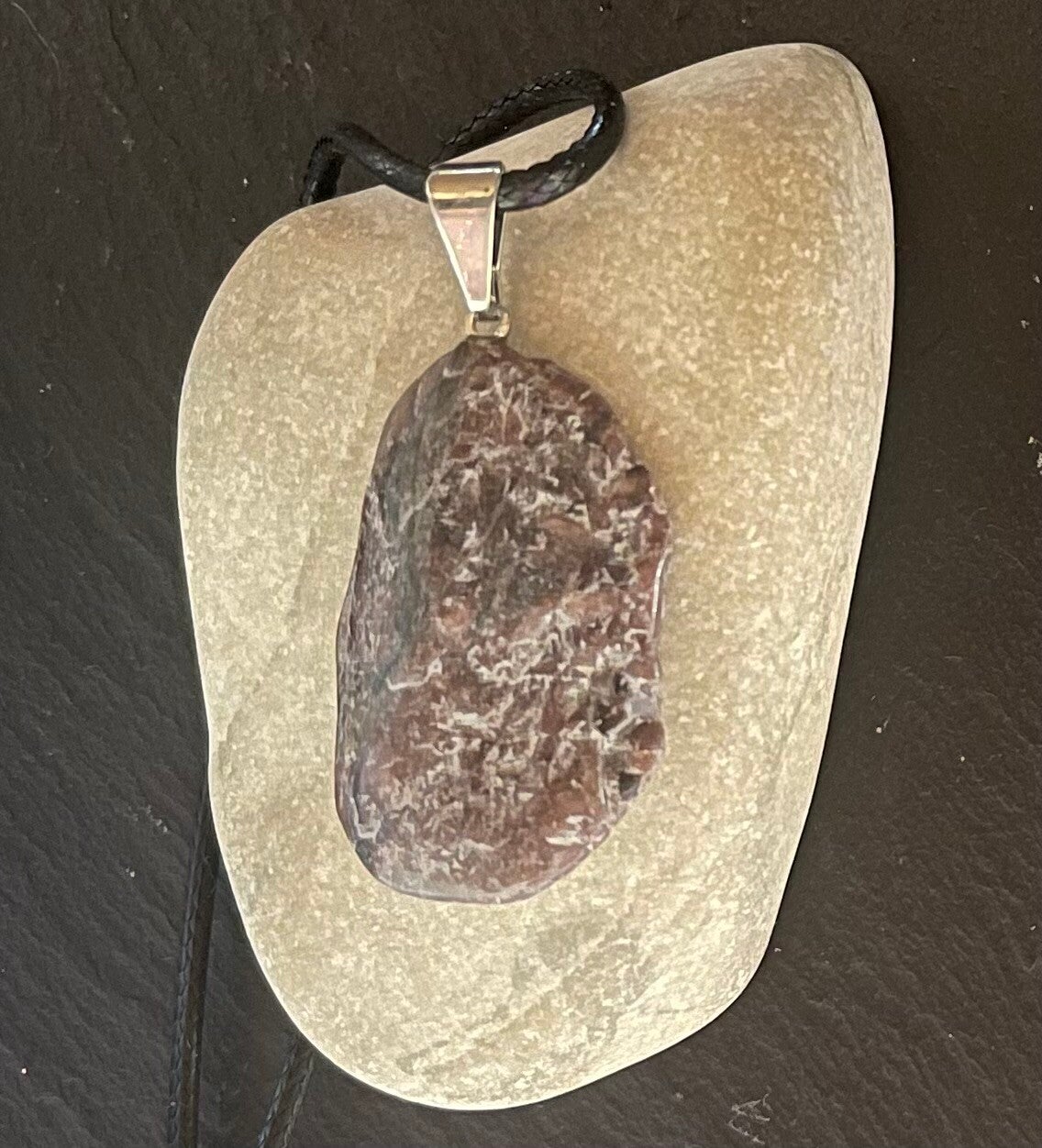 Pendentif rhodonite