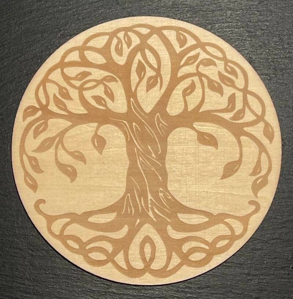 Plaque de rechargement arbre de vie bois laqué