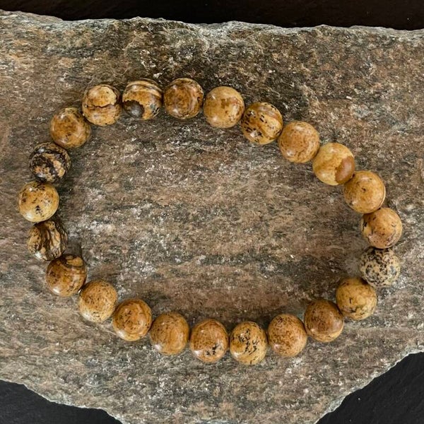 Bracelet jaspe paysage