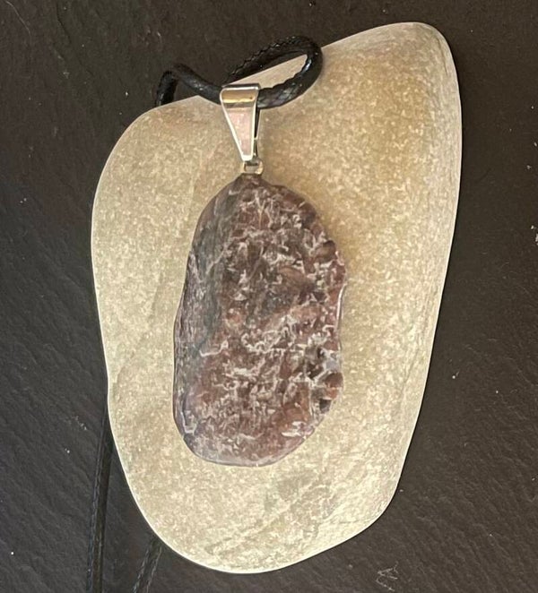 Pendentif rhodonite
