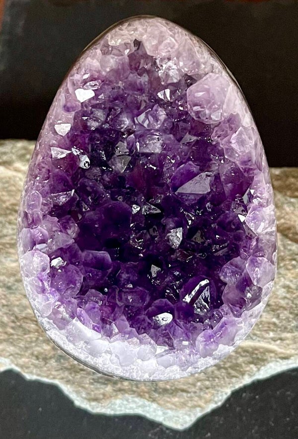 Géode améthyste oeuf ~0.500 kg