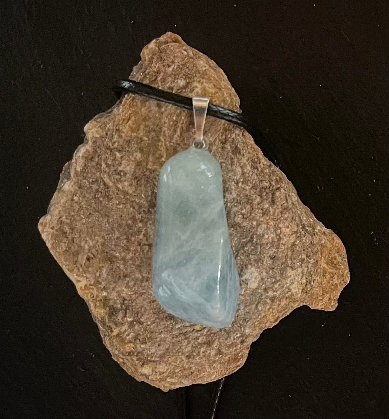 Pendentif aigue marine