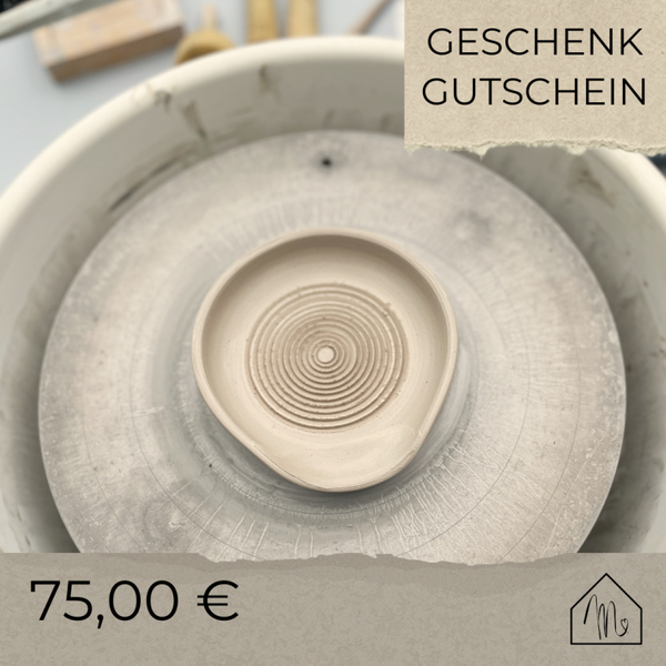 75,00€ GESCHENK GUTSCHEIN FÜR EINEN TÖPFERKURS