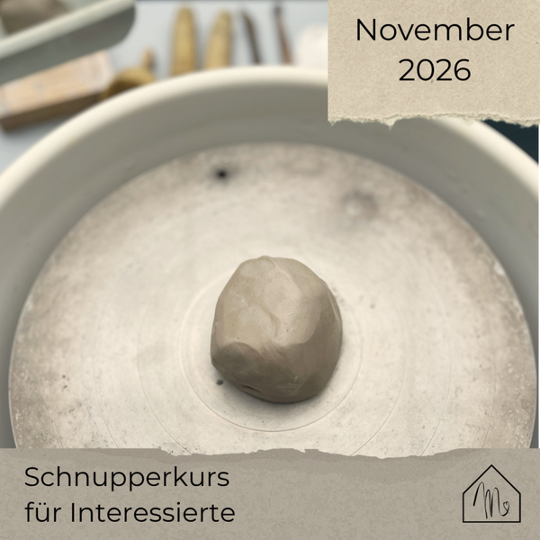 November 2026 - Schnupperkurs an der Drehscheibe in Flensburg