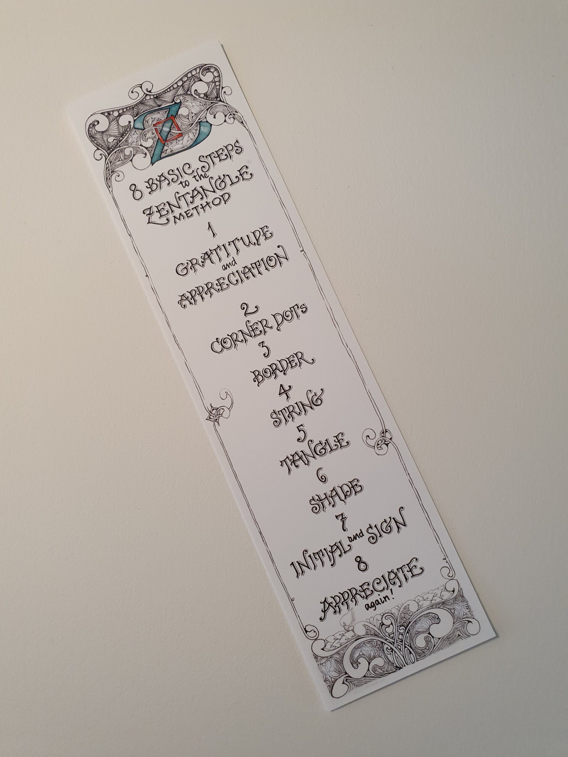 The Zentangle Method 8-steps boekenlegger