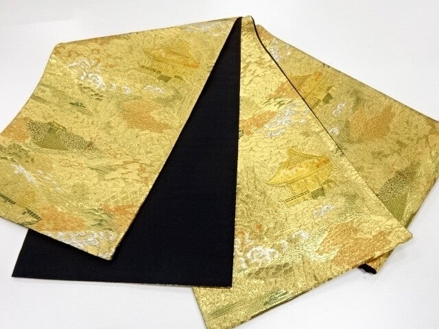 OBI goud op zwarte zijde Sanzen-in Tempel gemerkt
