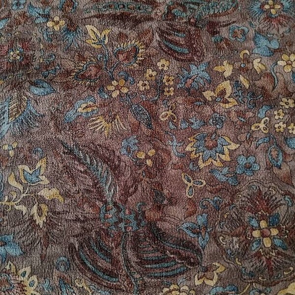 Antieke kimonozijde vogels v.a. 50x36cm tot 155x36cm