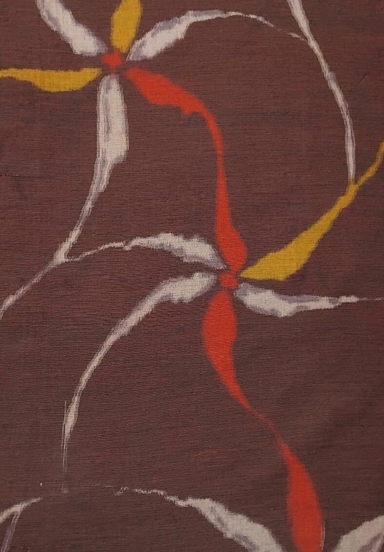 Zijde tussen 100-120 jaar oud fragiel 50x35cm