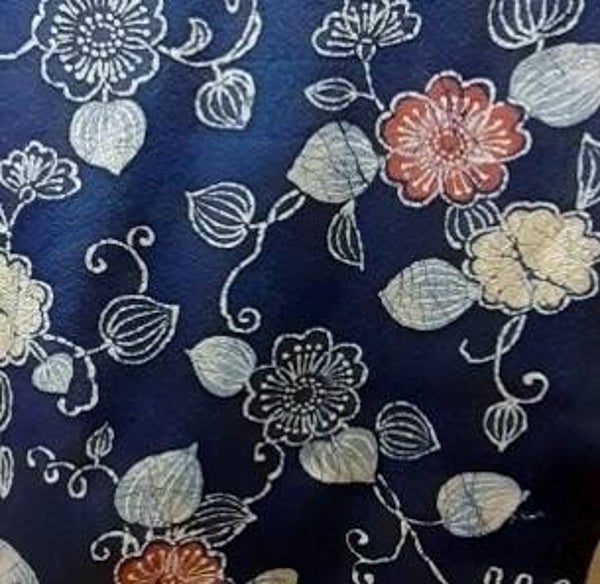 Coupon 'Craquelé Flowers' 156x36cm