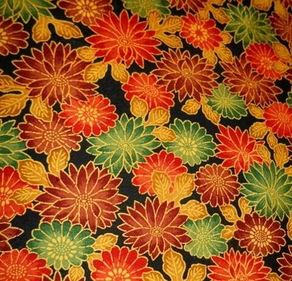 Natuurlijke kimonozijde bloemen 40cm tot 160x36cm