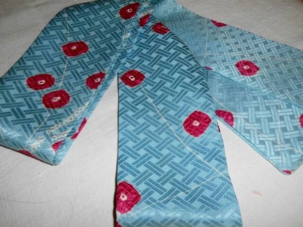 Zijden Ceintuur, sjerp of smalle sjaal shibori 200x8cm