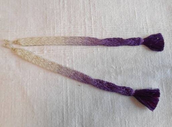 Himo sluiting voor haori origineel vintage paars