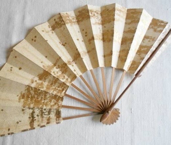Waaier japans papier bamboe 50x30cm