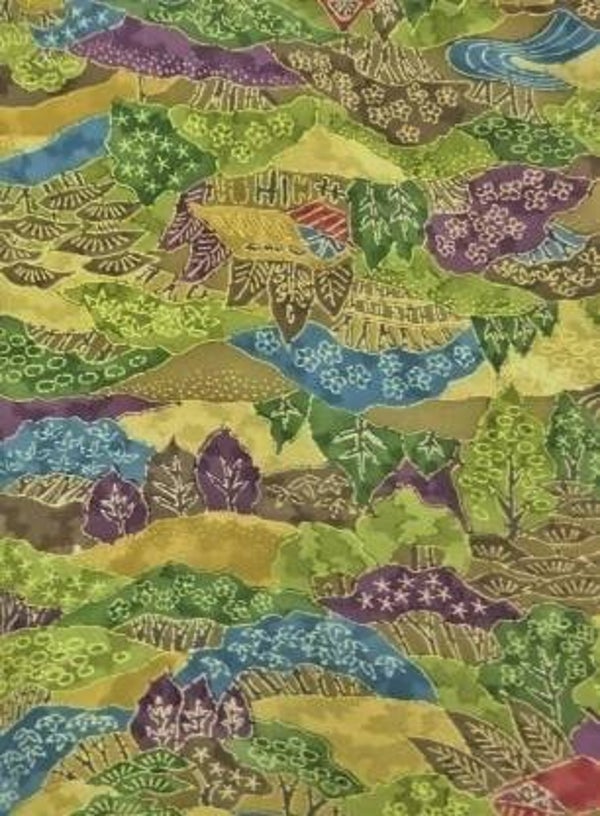 Kimonozijde landschap v.a. 40x36cm tot 160x36cm