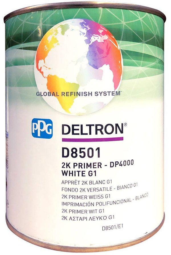 PPG D8501 Blanc G1- Appret autolissant acrylique DP4000 2K 1L
