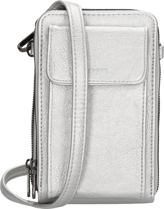 Telefoon tasje/ portemonnee Beagles zilver