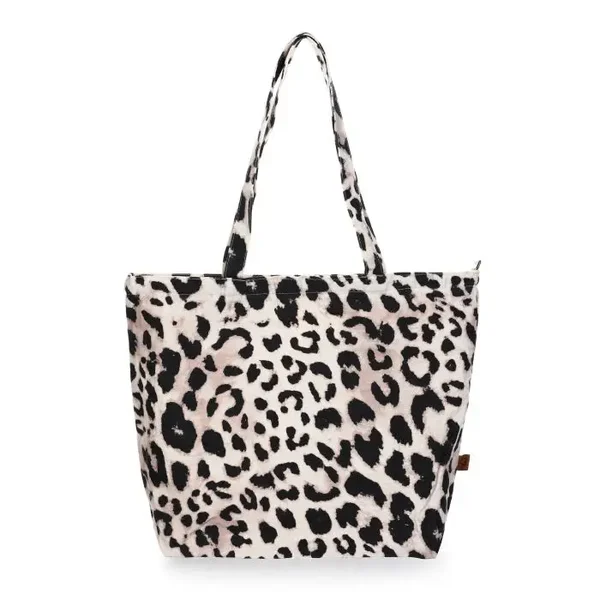 Shopper canvas leopard