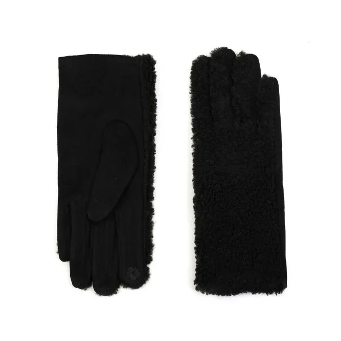 Handschoenen teddy zwart