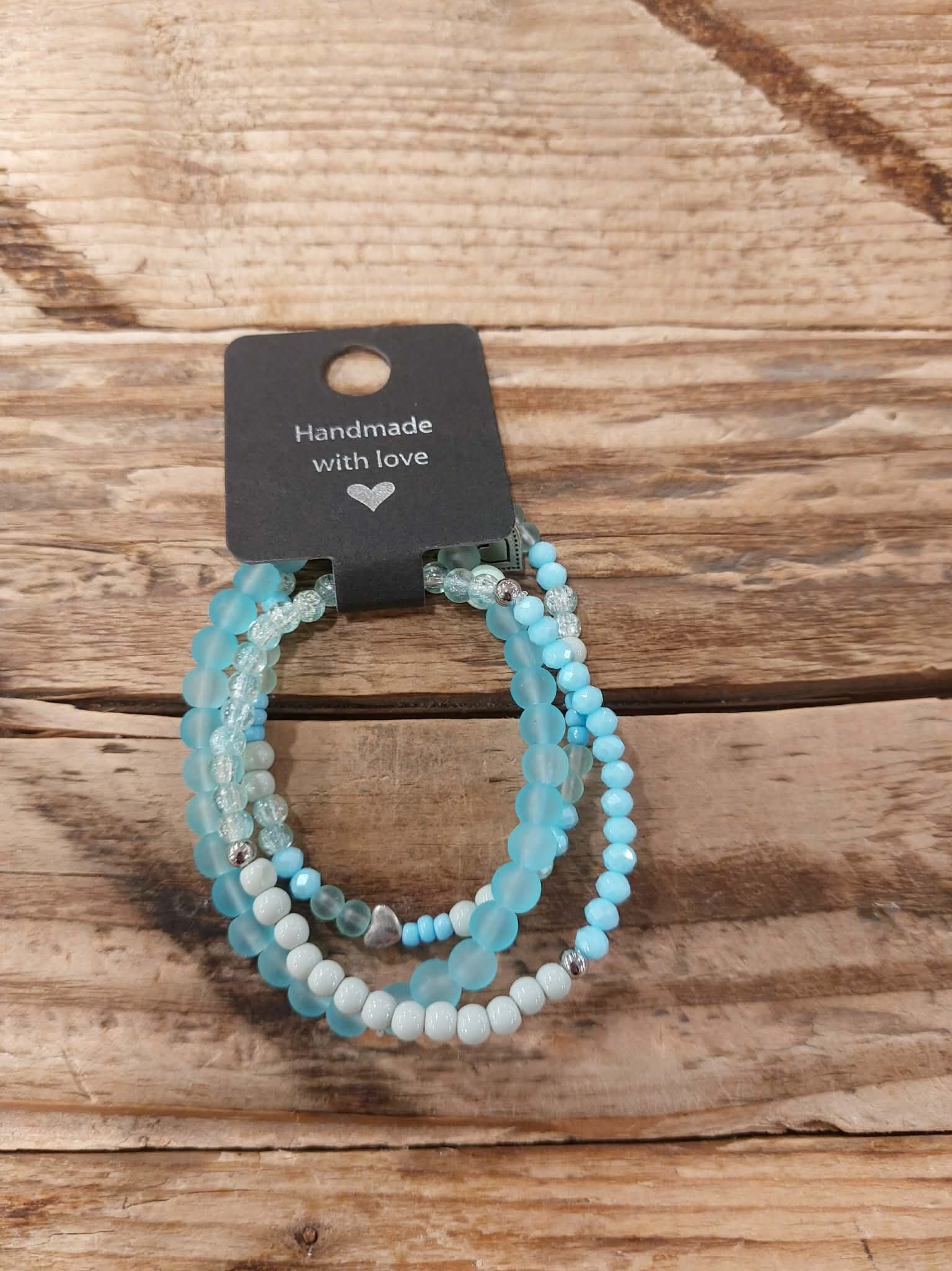 Armband 3 delig aqua