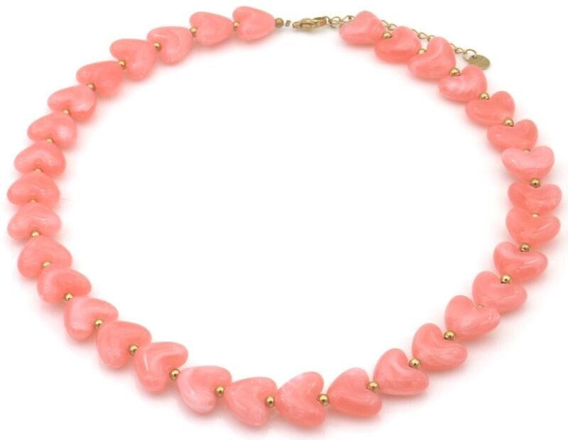 Ketting hartjes koraal