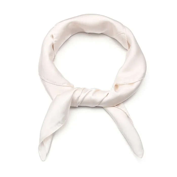 Kort sjaaltje creme kleur