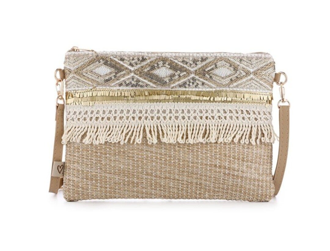 Crossbody tasje bohemian gold