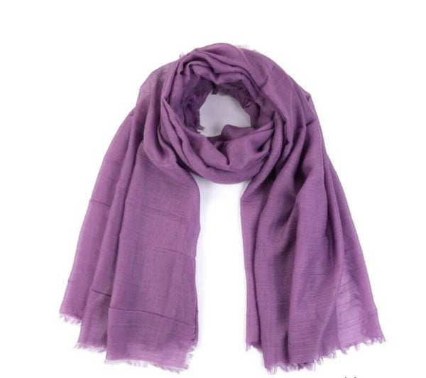 Sjaal effen paars