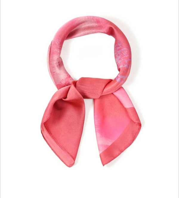 Kort sjaaltje roze tinten