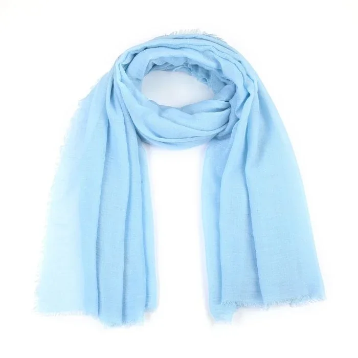 Sjaal effen light jeans