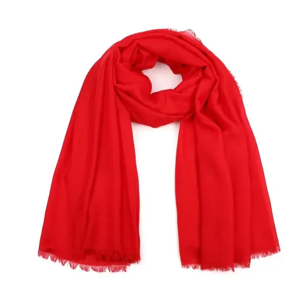 Sjaal effen rood