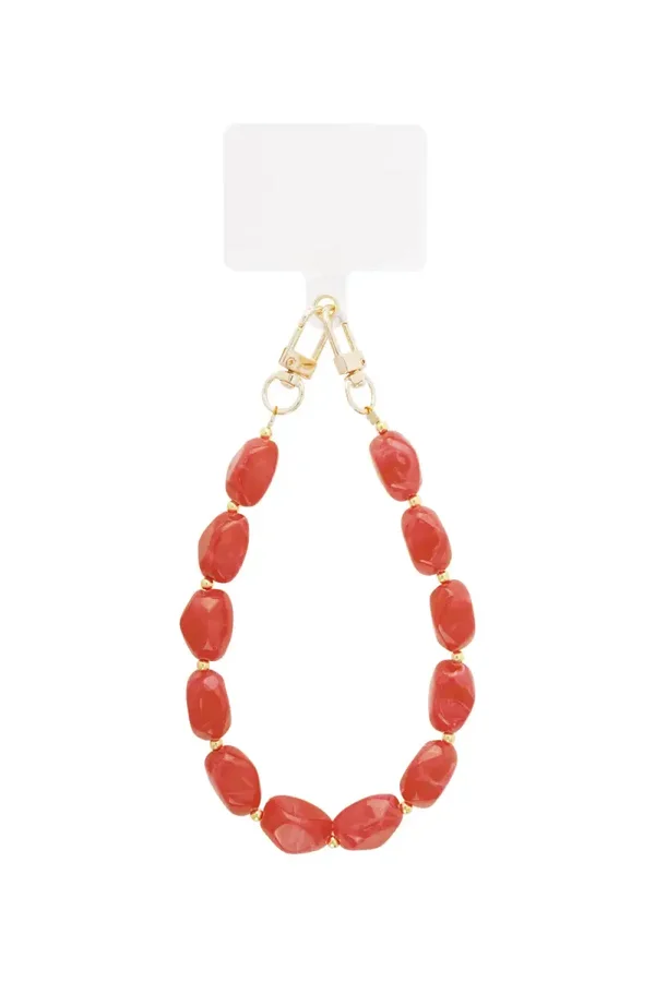 Telefoonkoord brick red