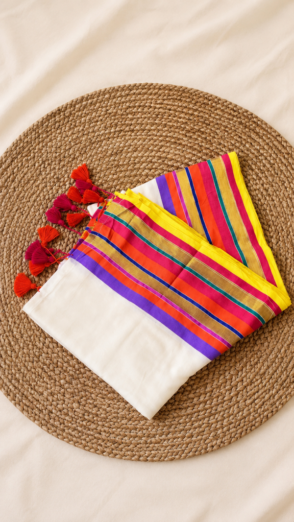 Mul cotton saree
