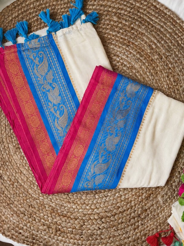 Mul cotton saree