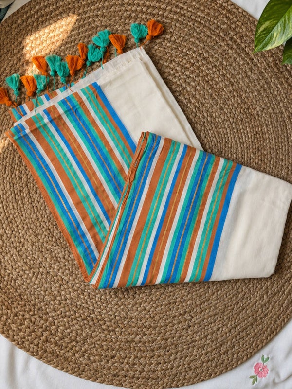 Mul cotton saree