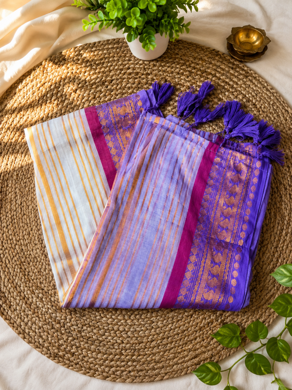 Mul cotton saree