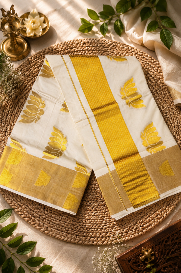 Designer Kerala saree