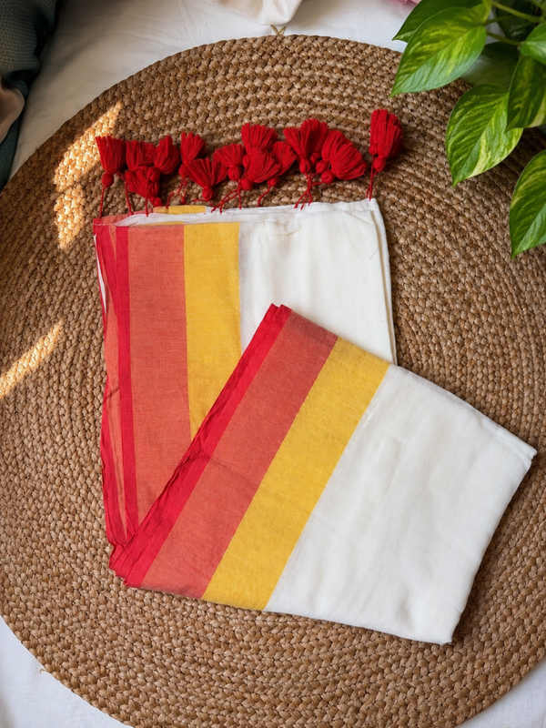 Mul cotton saree