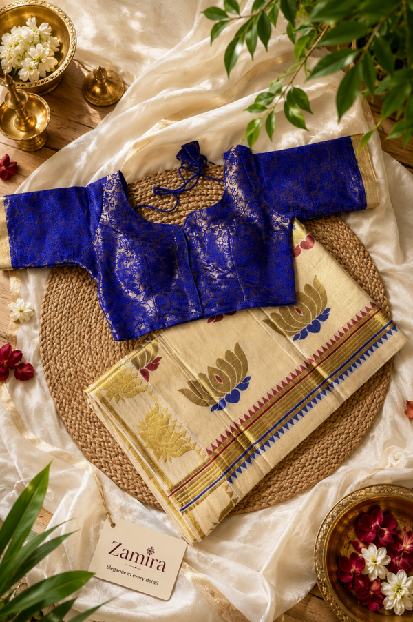 Designer Kerala saree