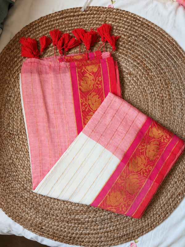 Mul cotton saree
