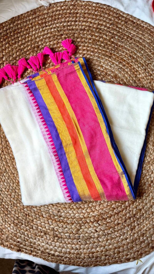 Mul cotton saree