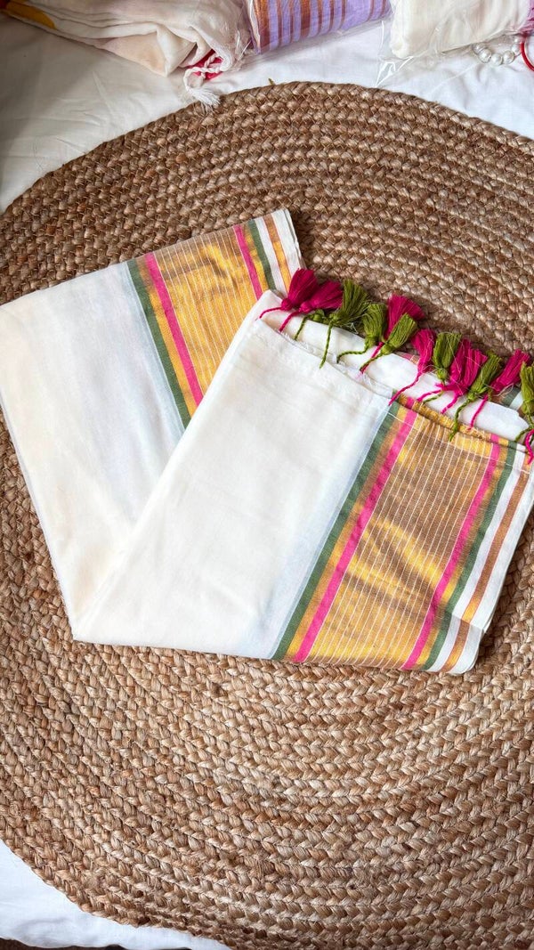 Mul cotton saree