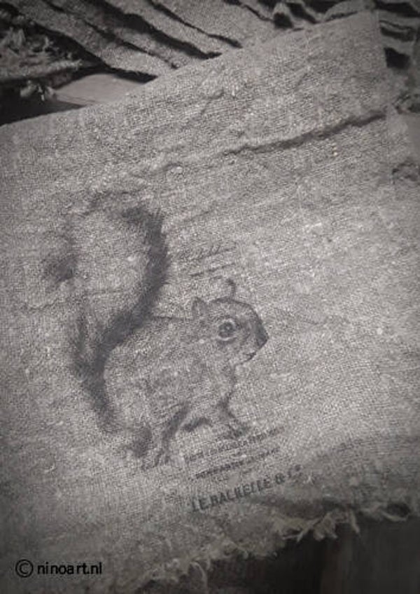 Shabby Doek Eekhoorn